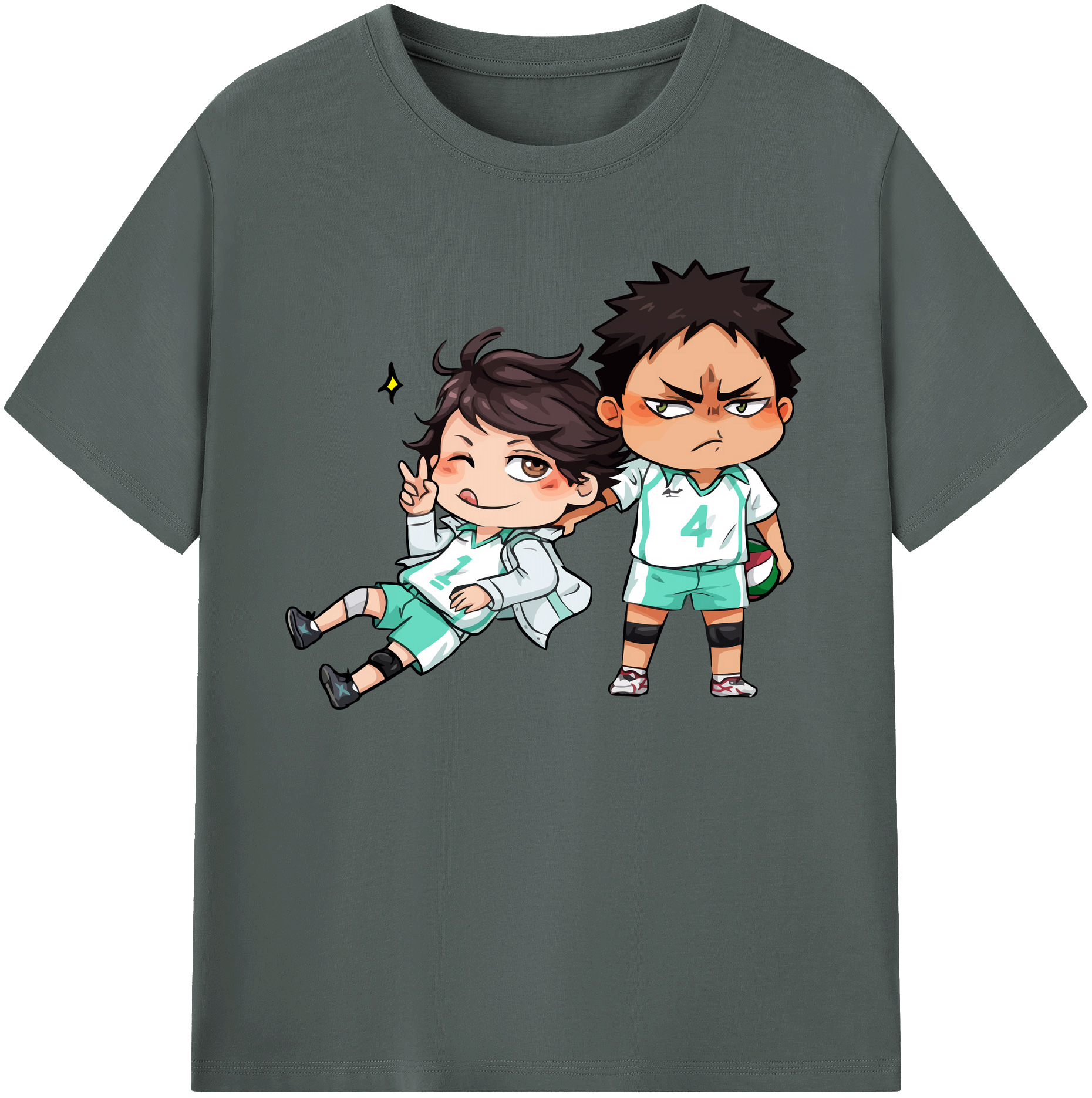 （画像用） ハイキュー!! Haikyu!! 綿100％ メンズ半袖Tシャツ｜肌触りやわらか＆通気性